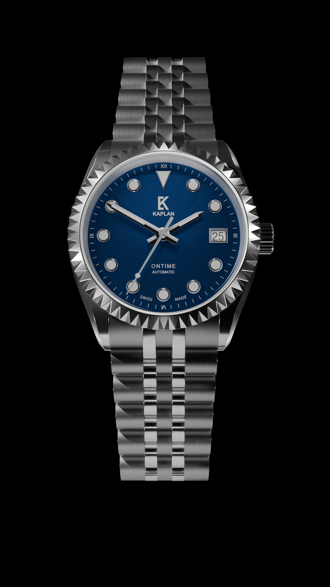 ONTIME cadran bleu nuit